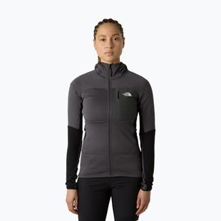 Damen-Hoodie The North Face Polartec Powergrid Stormgap Hoodie anthracite grey/black
