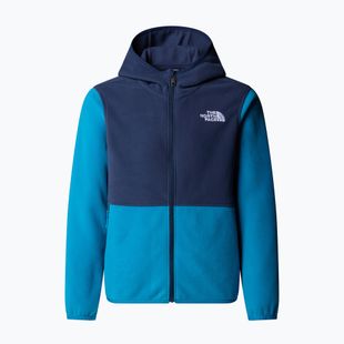 Fleece Hoodie Sweatshirt Kinder The North Face Teen Glacier Full Zip Hoodie dusk blue/summit navy