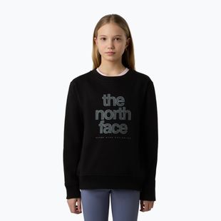 Hoodie Sweatshirt Damen The North Face Reflective Logo Relaxed Crew black