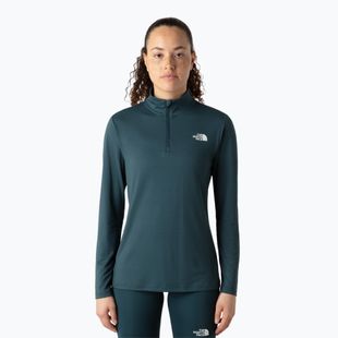 Shirt Damen The North Face Flex 1/4 Zip Slim deep cypress