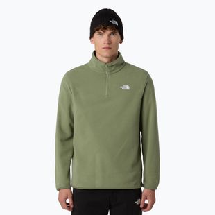 Fleece Hoodie Sweatshirt Herren The North Face Glacier Fleece 1/4 Zip bark mist