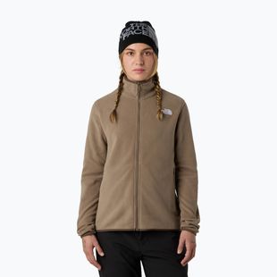 Fleece Hoodie Sweatshirt Damen The North Face Glacier Fleece mocha brown