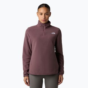 Fleece Hoodie Sweatshirt Damen The North Face Glacier Fleece 1/4 Zip tawny quartz