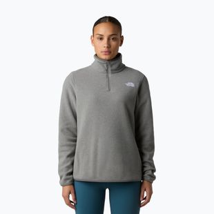 Fleece Hoodie Sweatshirt Damen The North Face Glacier Fleece 1/4 Zip mid grey heather