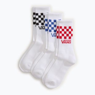 Socken Vans Classic Check Crew 3 pairs white