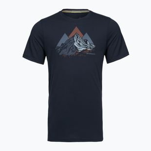 Herren T-Shirt Smartwool Peak Bagger Active SS Graphic Tee navy