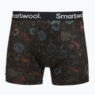 Funktions-Boxershorts Herren Smartwool Merino Print Boxer Brief Boxed black paisley