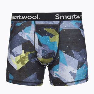 Funktions-Boxershorts Herren Smartwool Merino Print Boxer Brief Boxed blue sum sector