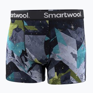 Funktions-Boxershorts Herren Smartwool Merino Print Boxer Brief Boxed blue sum sector