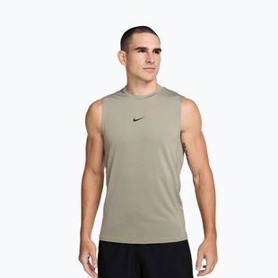 Herren Trainings-T-Shirt Nike Pro Dri-Fit Sleeveless Top light army/schwarz