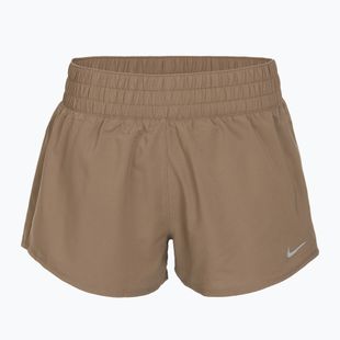 Damen-Shorts Nike One Dri-Fit 3" mink brown/reflective silver