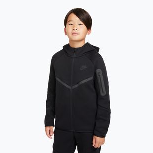 Kinder-Sweatshirt Nike Sportswear Tech Fleece Full Zip black/black/black