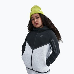 Kinder-Fleecejacke Nike Sportswear Tech Fleece Full-Zip dark grey heather/black/black/black