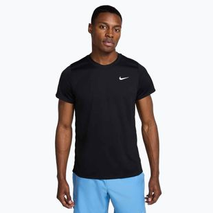 Herren-Tennis-T-Shirt Nike Court Dri-Fit Victory schwarz/weiß