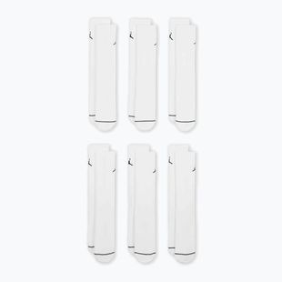 Socken  Jordan Everyday Cushioned Crew 6 pairs white/black
