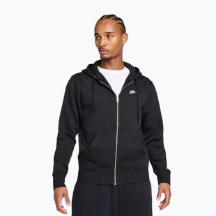 Herren-Hoodie Nike Club Full Zip Hoodie black/black/white