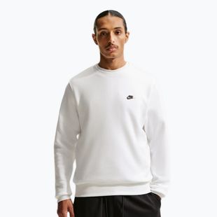 Herrenpullover Nike Club Fleece Crew white/black