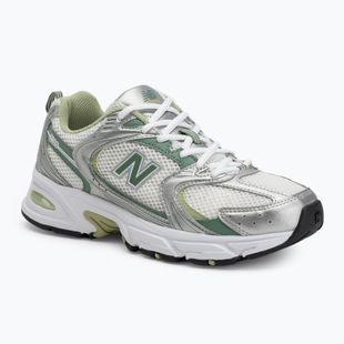 New Balance 530's Silber Metallic/Mallard Grün Schuhe