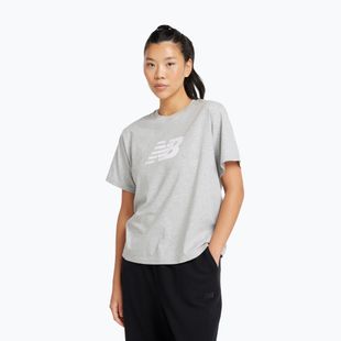 Shirt Damen New Balance Schuhe Sport Jersey Relaxed Logo reflection/white/light arctic grey