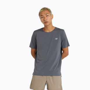 Herren New Balance Race Day graphitfarbenes Laufshirt