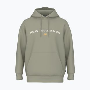 Herren New Balance Reimagine Fleece Hraphic Hoody olivine Sweatshirt