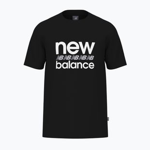Herren New Balance Sport Grafik schwarzes T-Shirt