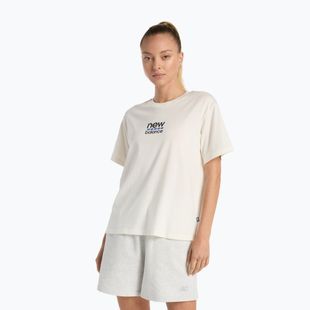Damen New Balance Sport Entspanntes Grafik-T-Shirt mit Meerblick