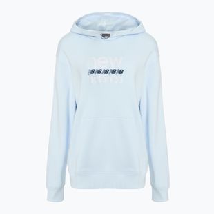 Damen New Balance Sport Grafik French Terry Hoodie eisblau