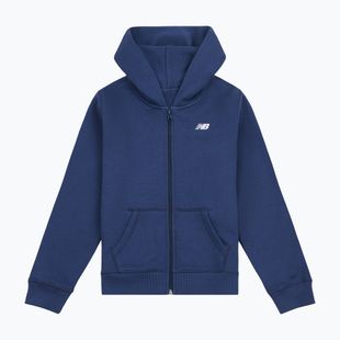 Kinder-Sweatshirt New Balance Brush Back Small Logo Full Zip Hoodie nb navy