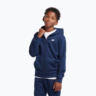 Kinder-Sweatshirt New Balance French Terry Small Logo Full Zip Hoodie nb navy