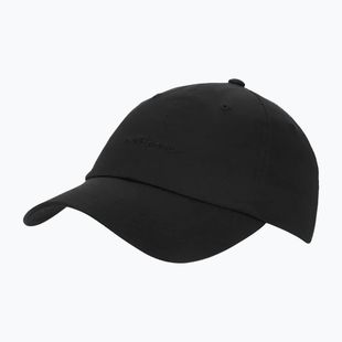 Damen New Balance 6 Panel Linear Logo Kappe schwarz