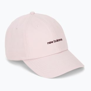 Damen New Balance 6 Panel Linear Logo Kappe Rosenzucker