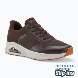 Schuhe Herren SKECHERS Uno Tres-Air Necessairy Comfort chocolate