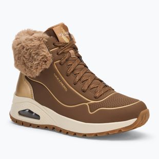 Schuhe Damen SKECHERS Uno Rugged Fall Shimmer taupe/metallic