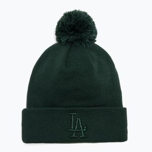 Basecap Damen New Era Metallic Bobble Knit Beanie Los Angeles Dodgers dark green