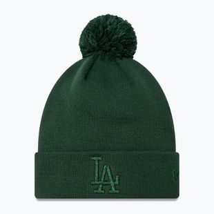 Basecap Damen New Era Metallic Bobble Knit Beanie Los Angeles Dodgers dark green
