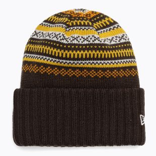 Wintermütze Damen New Era Rail Isle Cuff Knit Beanie dark brown