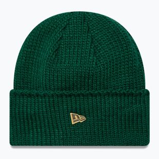 Wintermütze New Era Metal Pin Wide Cuff Knit Beanie dark green