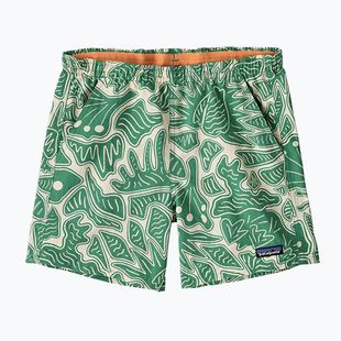 Patagonia Baggies Damen Shorts 5" Bienen und Blumen/Heartleaf grün