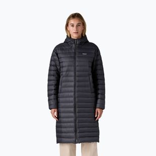 Damen-Daunenmantel Patagonia Recycled Down Sweater Parka schwarz