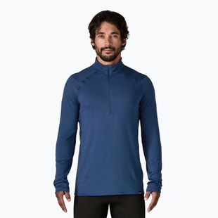Herren Patagonia Cap Thermal Gewicht Zip Neck Sweatshirt clement blau
