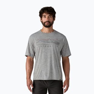 Herren Patagonia Cap Cool Daily Grafik-Shirt stratapeaks / feather grey