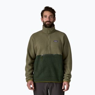 Herren Patagonia Retro Pile 1 / 2 Snap P / O alten Wachstum grün Trekking Sweatshirt