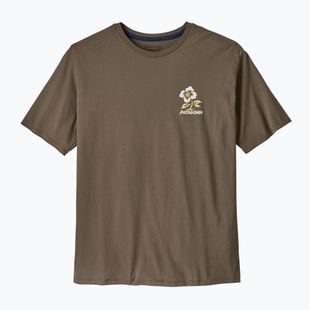 Herren Patagonia Balance Bio-Friedenssamen / Marlow braun t-shirt