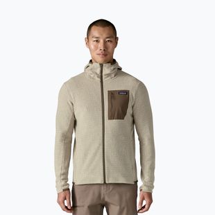 Herren-Trekkingsweatshirt Patagonia R1 Air Full-Zip Hoody pelican