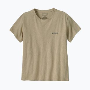 Damen Patagonia P-6 Logo Responsibili-Tee Bimsstein-T-Shirt