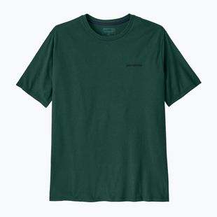 Herren Patagonia P-6 Logo Responsibili-Tee kaskadengrünes Hemd