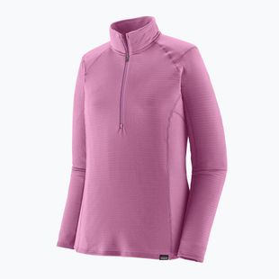 Women's Patagonia Cap Thermal Gewicht Zip Neck Sweatshirt lebhaft lila