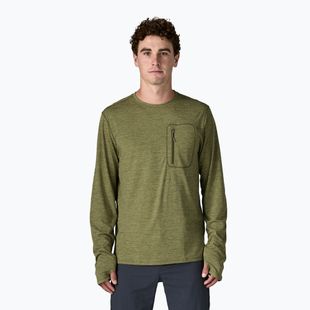 Longsleeve Herren Patagonia Capilene Cool Sun caper green/buckhorn green x-dye