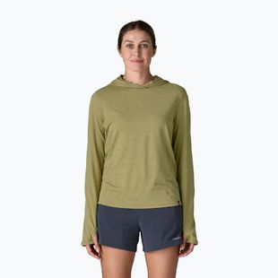 Damen Sweatshirt Patagonia Capilene Cool Sun Hoody gumtree green/light gumtree green x-dye